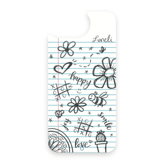 Pencil Doodles - 16E - Black