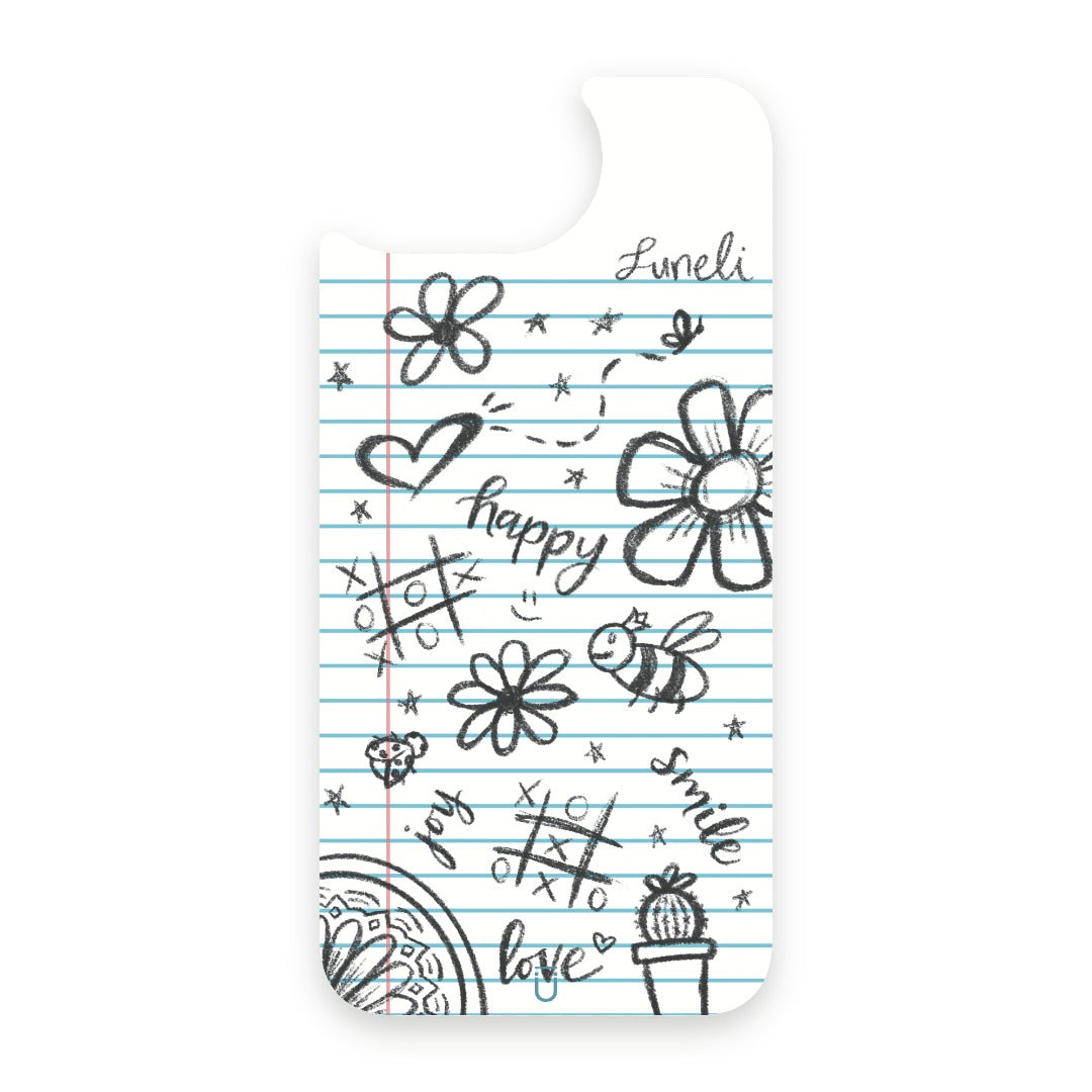 Pencil Doodles - 16E - Black