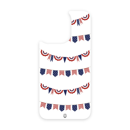 Patriotic Banners - iPhone 15 Pro Max - White