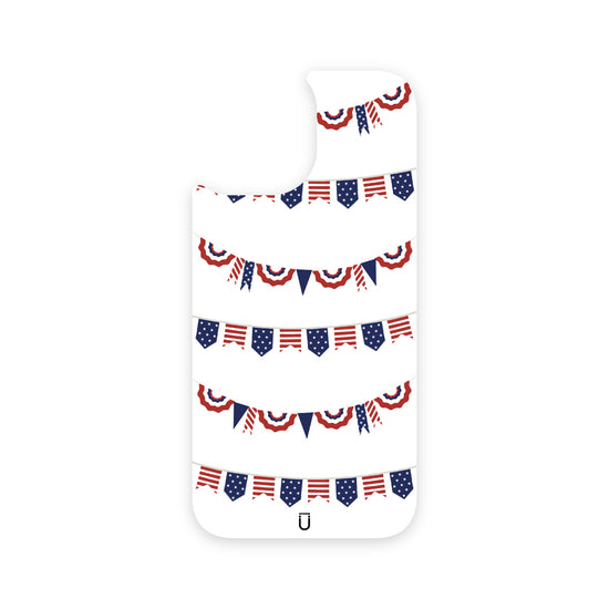 Patriotic Banners - iPhone 15 - White