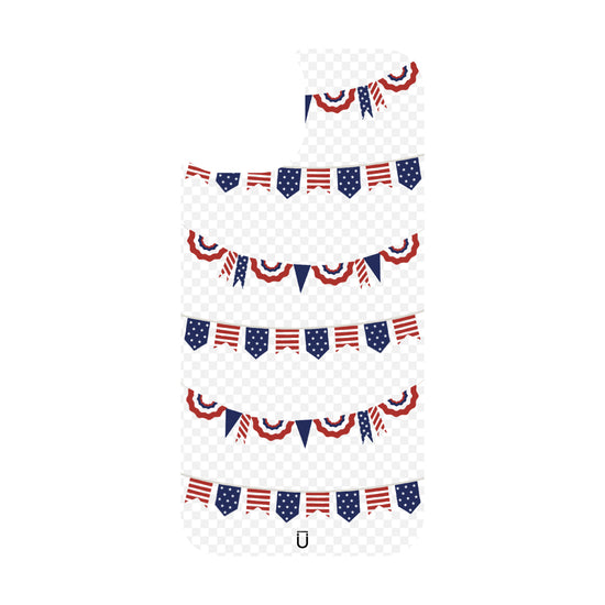 Patriotic Banners - iPhone 14 Plus - Clear