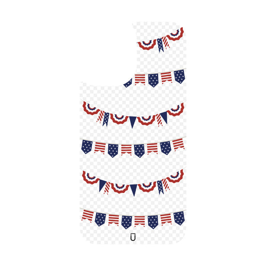Patriotic Banners - iPhone 16 Plus - Clear