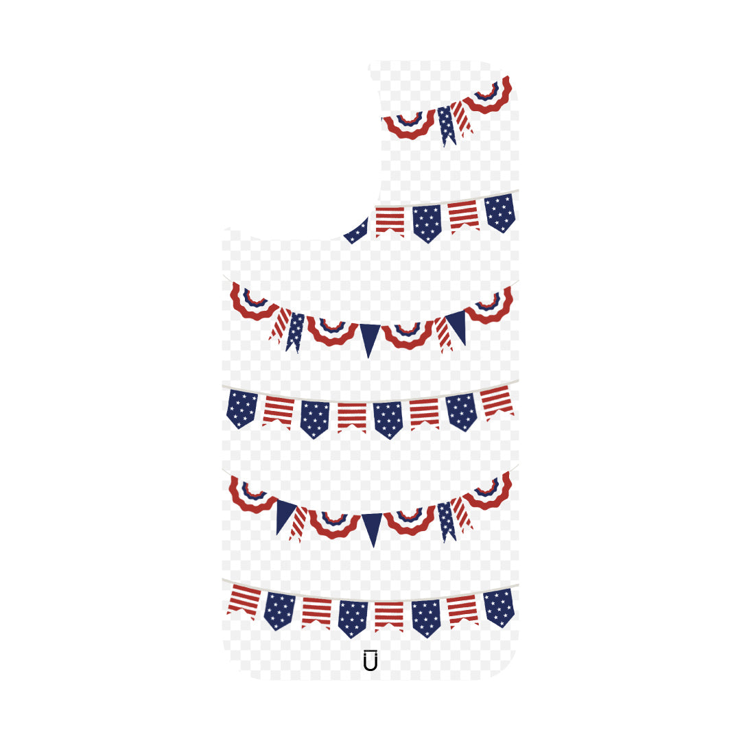 Patriotic Banners - iPhone 16 Plus - Clear