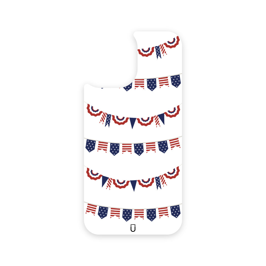 Patriotic Banners - iPhone 12 Pro - White
