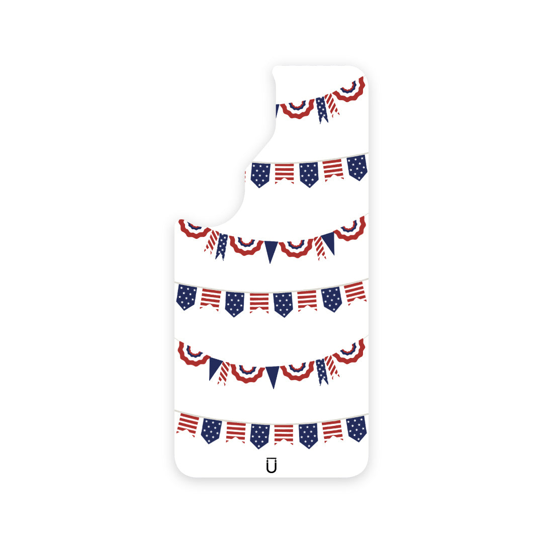 Patriotic Banners - Samsung - Samsung Galaxy S24 - White