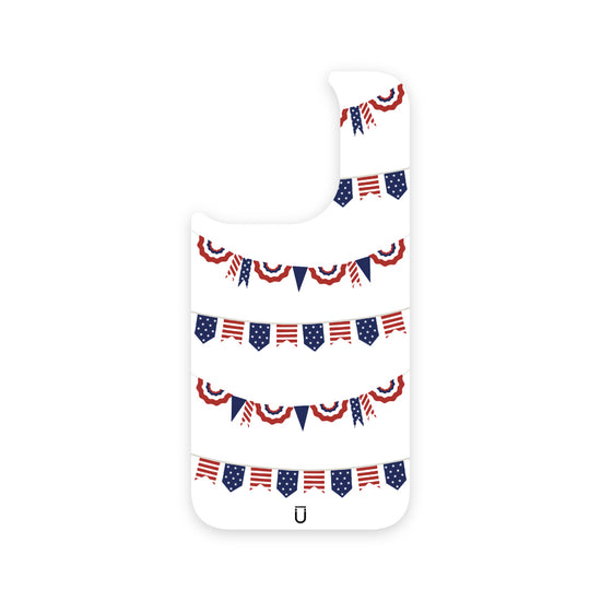 Patriotic Banners - iPhone 15 Pro - White