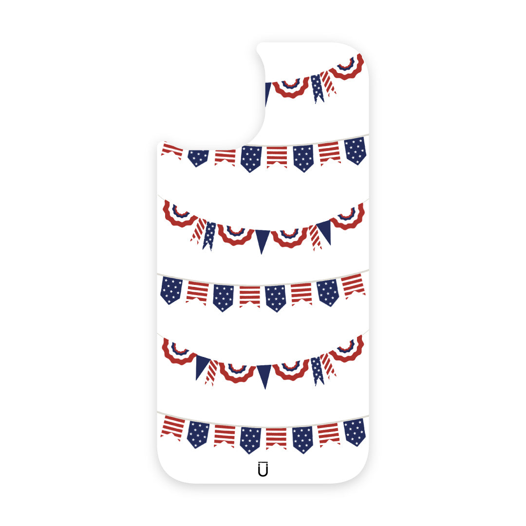 Patriotic Banners - iPhone 14 Plus - White