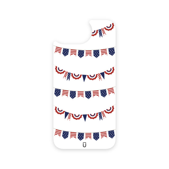 Patriotic Banners - iPhone 16e - White