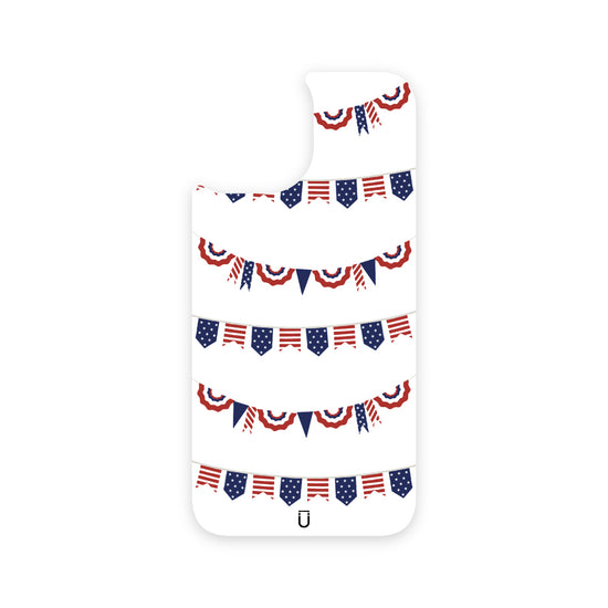 Patriotic Banners - iPhone 13 - White