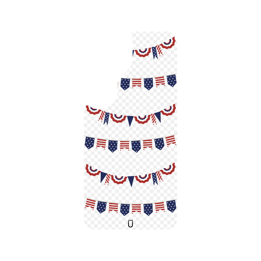 Patriotic Banners - Samsung - Samsung Galaxy S25 - Clear