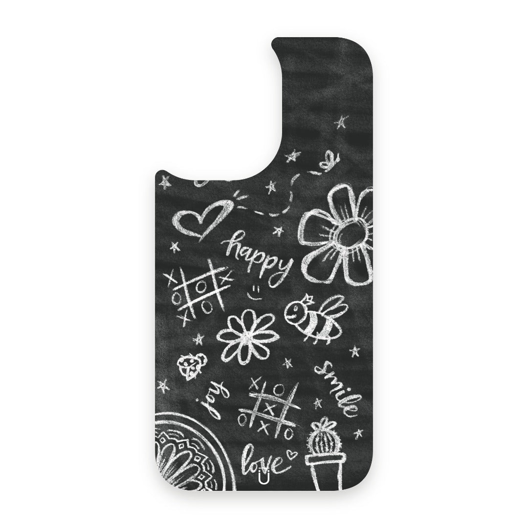 Chalk Doodles - 16 - White