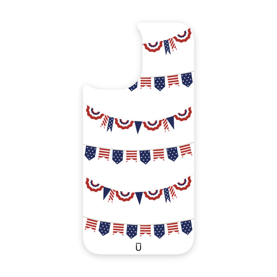 Patriotic Banners - iPhone 16 Plus - White