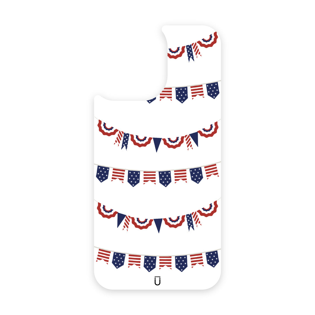 Patriotic Banners - iPhone 13 Pro Max - White